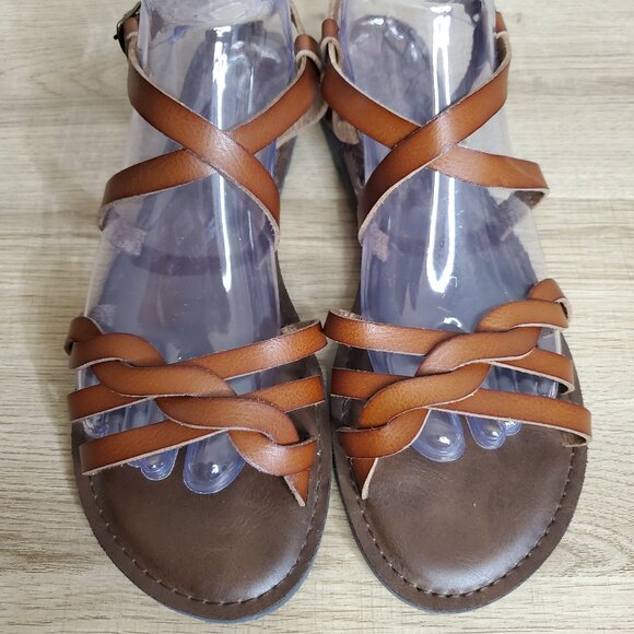 Time and Tru Strappy Sandals Braided Women's Size 10 NWOT - Picture 8 of 10